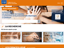 Tablet Screenshot of liguecancer31.fr